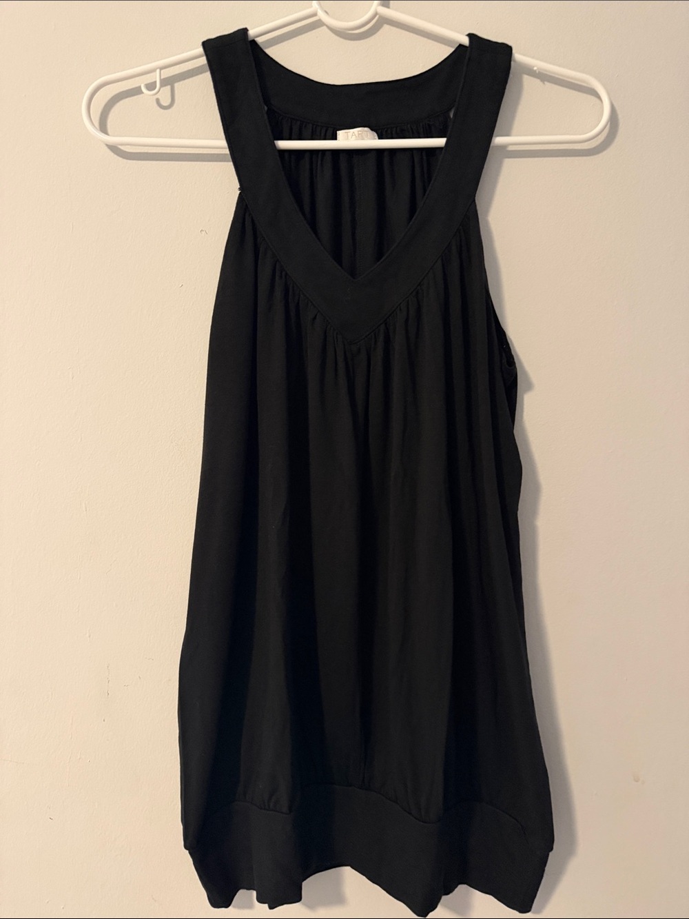 Black Sleeveless V-Neck Women’s Top